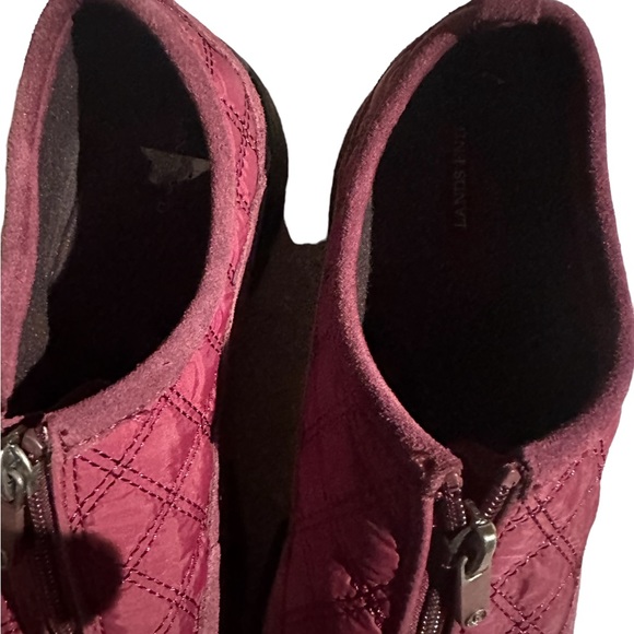 ❄️ Lands’ End slip-on shoe fleece lined Maroon Size 8.5 - Picture 12 of 15